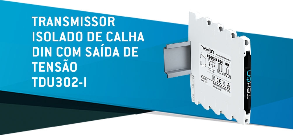 TDU302-I - TRANSMISSOR DE TEMPERATURA UNIVERSAL ISOLADO DE CALHA DIN