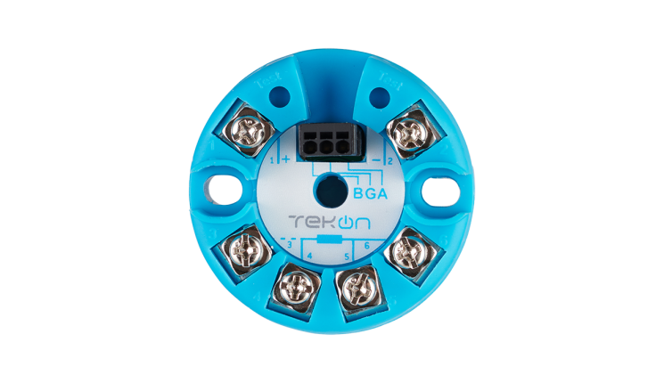 THM501 - Transmissor de temperatura PT100 de cabeça com saída Modbus RTU