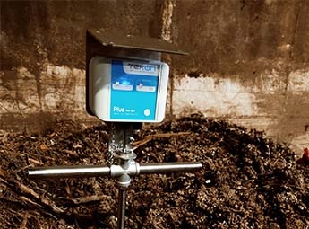 Automation of temperature registers for composting process