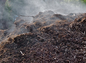 Compostagem de resíduo biodegradáveis - Monitorização da temperatura