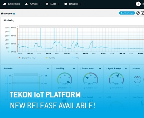 Atualizações da Tekon IoT Platform - Release 12.1.0