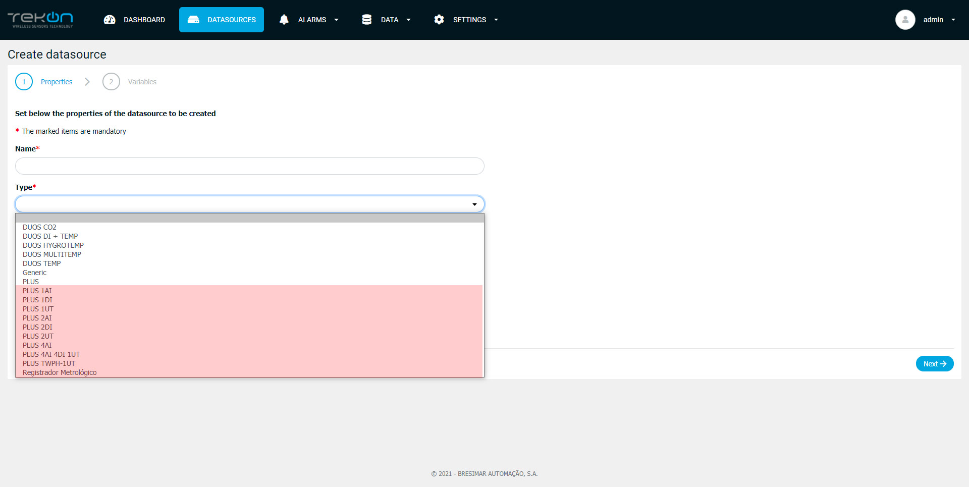 dedicated datasources tekon iot platform